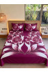 Hand Painted Rayon Bedsheet Set King Size